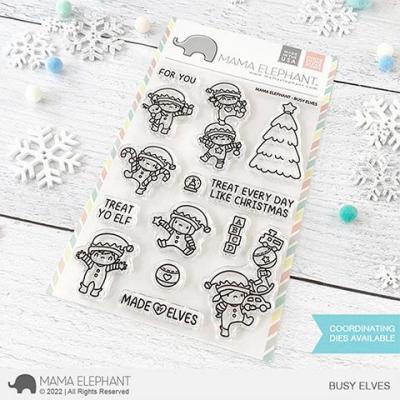 Mama Elephant Clear Stamps - Busy Elves